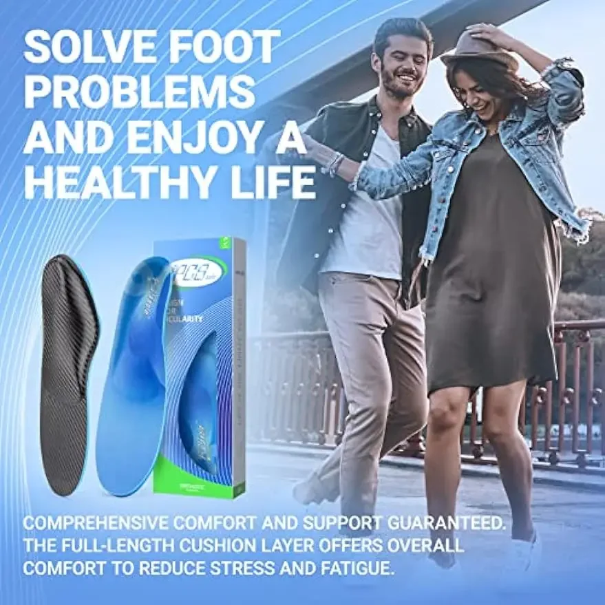 PCSsole Arch Support Insoles Orthotics Pain Relief Shoe Inserts for Flat Feet,Plantar Fasciitis,Heel Pain for Women and Men