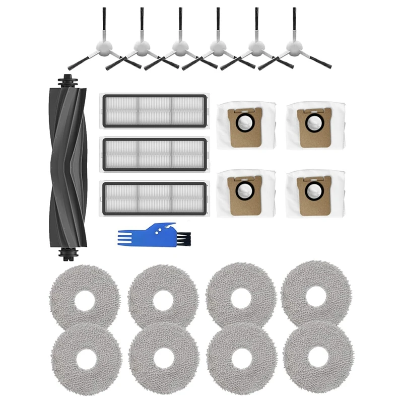 

Основная боковая щетка HEPA фильтры пылевые мешки Швабра колодки для Dreame L10S Ultra, L10 Ultra Robot Запчасти для пылесоса