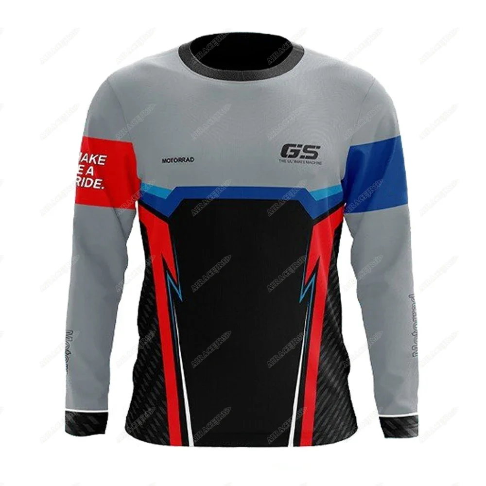 T shirts racing sportswear men sports tops for BMW R1250 GS Motorrad ADVENTURE sports racing motorcycle quick dry anti-UV long T-shirt jerseys women men