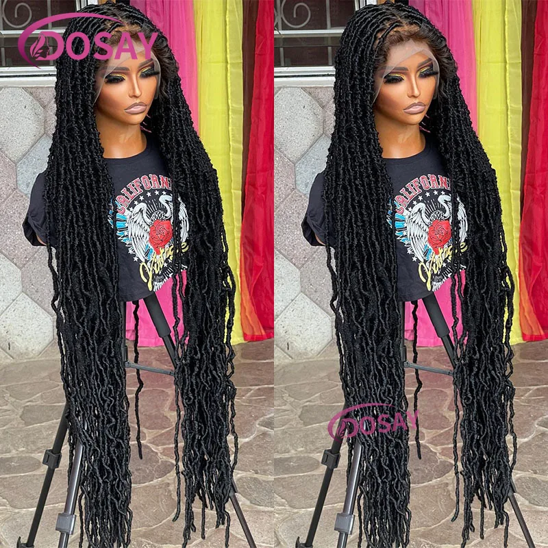 

Super Long Full Lace Front Wigs for Women Butterfly Senegalese Twist Braided Wigs Synthetic Braid Lace Wig with Plaits 40Inch