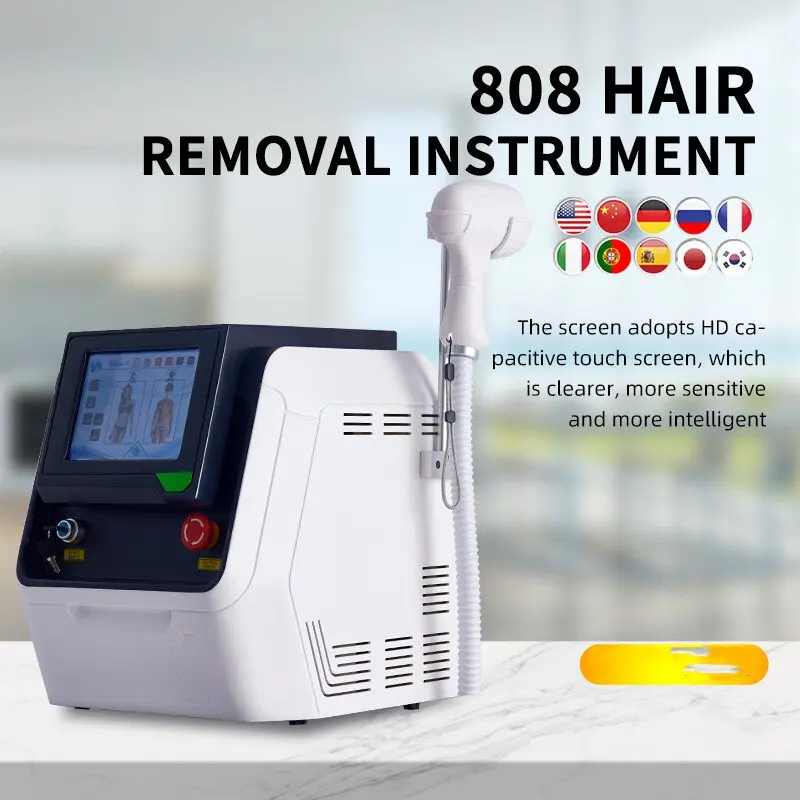 

2024 New 2000W Laser-Machine Hair Removal Three Waves 755 808 1064nm Ice Platinum Diode Painless Permanent Hair Removal Salon