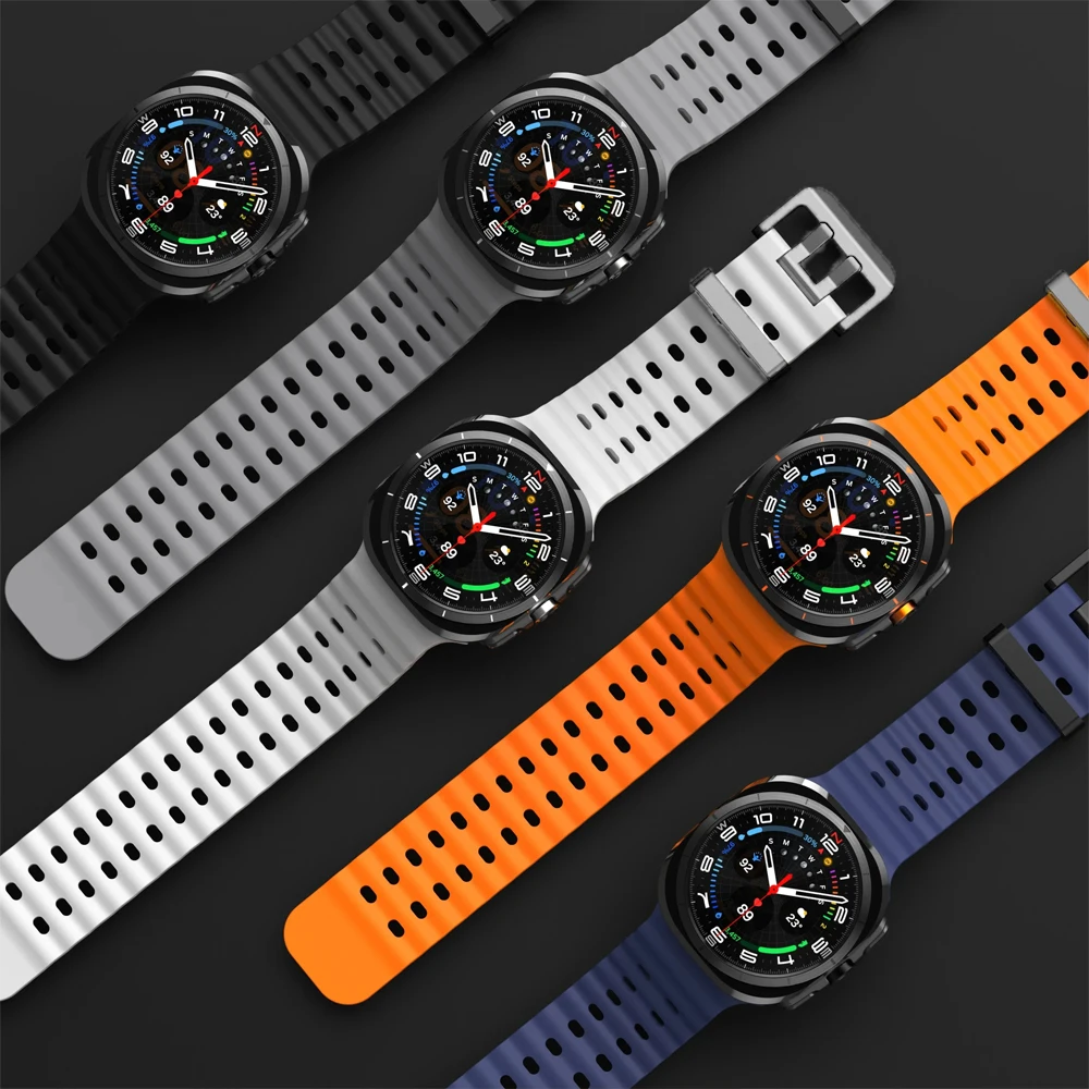Silicone Sport Bracelet for Marine Band Watches - 47mm, Ultra Durable & Stylish