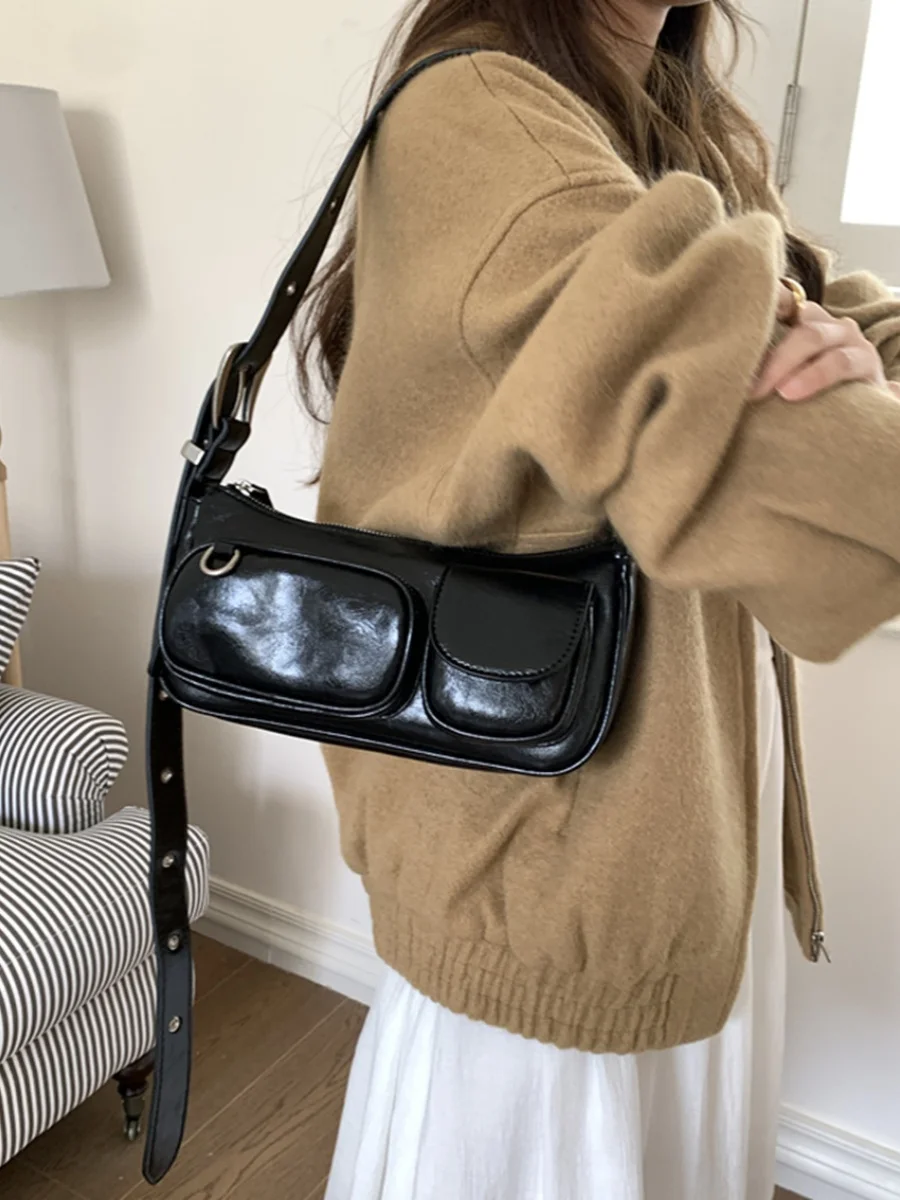 

Сумка на плечо женская из экокожи, модный саквояж кросс-боди, Роскошный дизайнерский чемоданчик, повседневный тоут для камеры, кошельки и сумочки