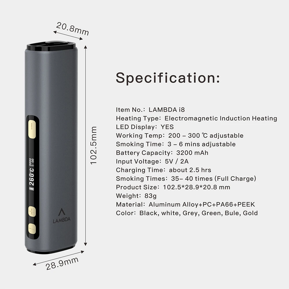 Lambda I8 - The Latest Induction Heating Device For Terea Sticks