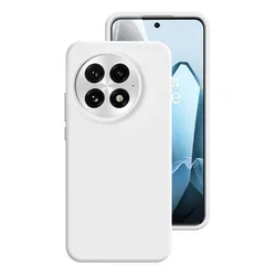 ELVEV High-Quality Shockproof Liquid Silicone Protective Phone Case for OnePlus 13 (White)