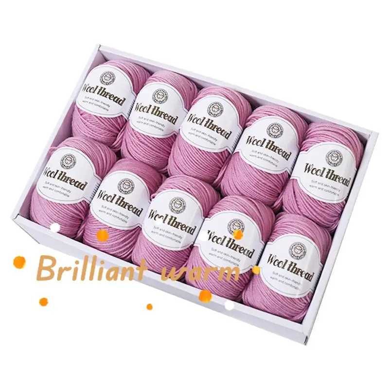 500g Worsted Middle Thick Merino Wool Yarn Thread，Handmade DIY Woven Scarf Soft  Wool ，DIY Scarf Shawl Sweater Crochet Thread 6