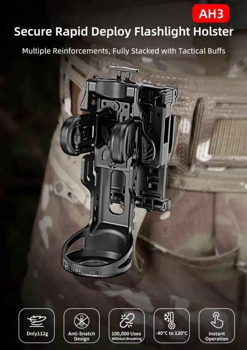 Rapid Deploy Flashlight Holster for Outdoor Lighting