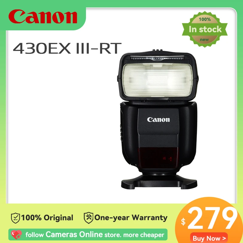 Canon 430EX III RT Speedlite SLR Camera Flash Compatible for Type A EOS