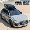 1/24 Audi RS6 Avant Station Wagon Alloy Car Model Diecast Metal Toy Vehicles Car Model Simulation Sound and Light Kids Toys Gift 1