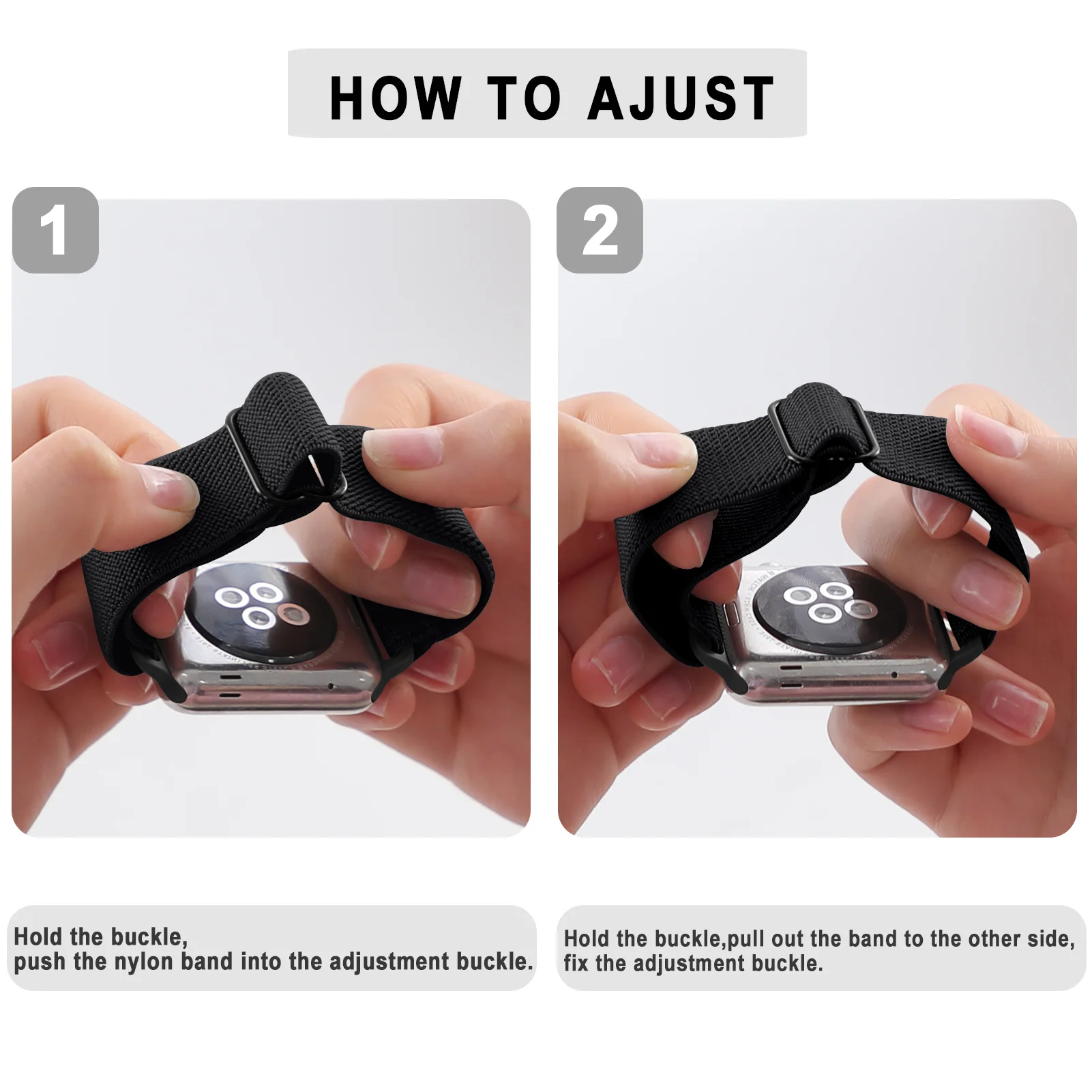 Elastic Nylon Scrunchie Strap