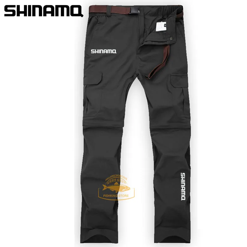 

2023 Summer Fishing Pants Men's Elastic Quick Dry Moisture Absorbable Detachable Pants Breathable Running Bicycle Pants