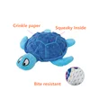 Dog Squeaky Toys Turtle Shape Plush Dog Cat Toy No Stuffing Crinkle Interactive Chew Toys for Small Large Dogs Puppy Plaything 2