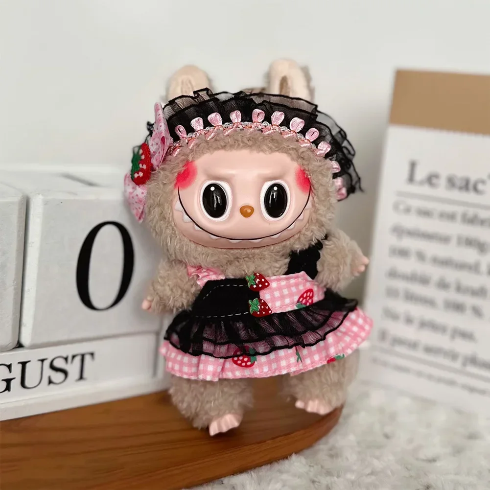 For 17cm Labubu Doll Clothes Hoodies Doll Clothes Color Match Hoodies Dolls Accessories Cute Decoration Little Cloths 4