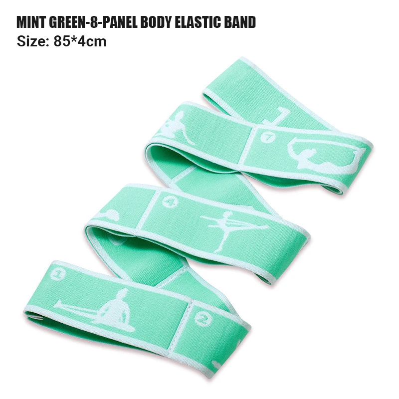 Multi-Section Elastic Yoga Resistance Bands for Dance, Gym, and Pilates Fitness