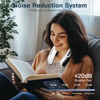 Leaveless Neck Hanging Fan Outdoor Portable Cooling Neck Fan Digital Display Charging Silent Foldable Neck Hanging Fan 6