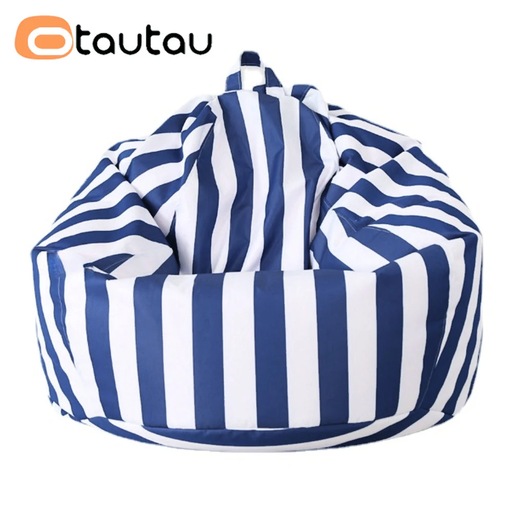 

OTAUTAU Outdoor Bean Bag Pouf Cover Without Filler Waterproof Puff Salon Beach Garden Beanbag Chair Corner Seat Puf Sac DD046