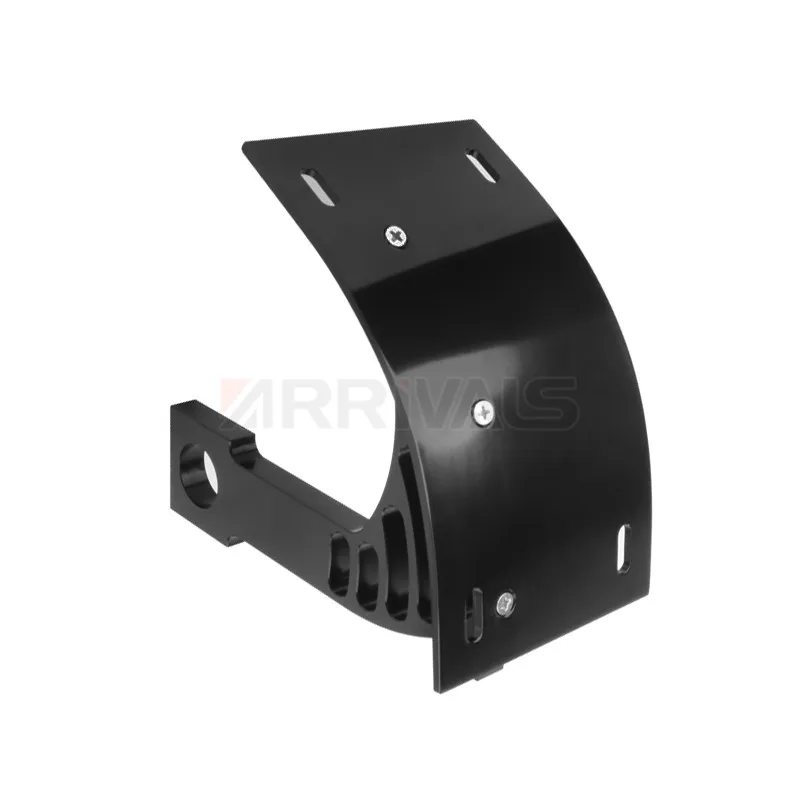 Motorcycle Curved License Number Holder plate Vertical Mount Billet 1