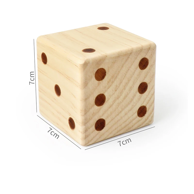 Giant Wooden Dice Lightweight Role-playing Dice Suitable For Outdoor And Indoor Beach Adults 6
