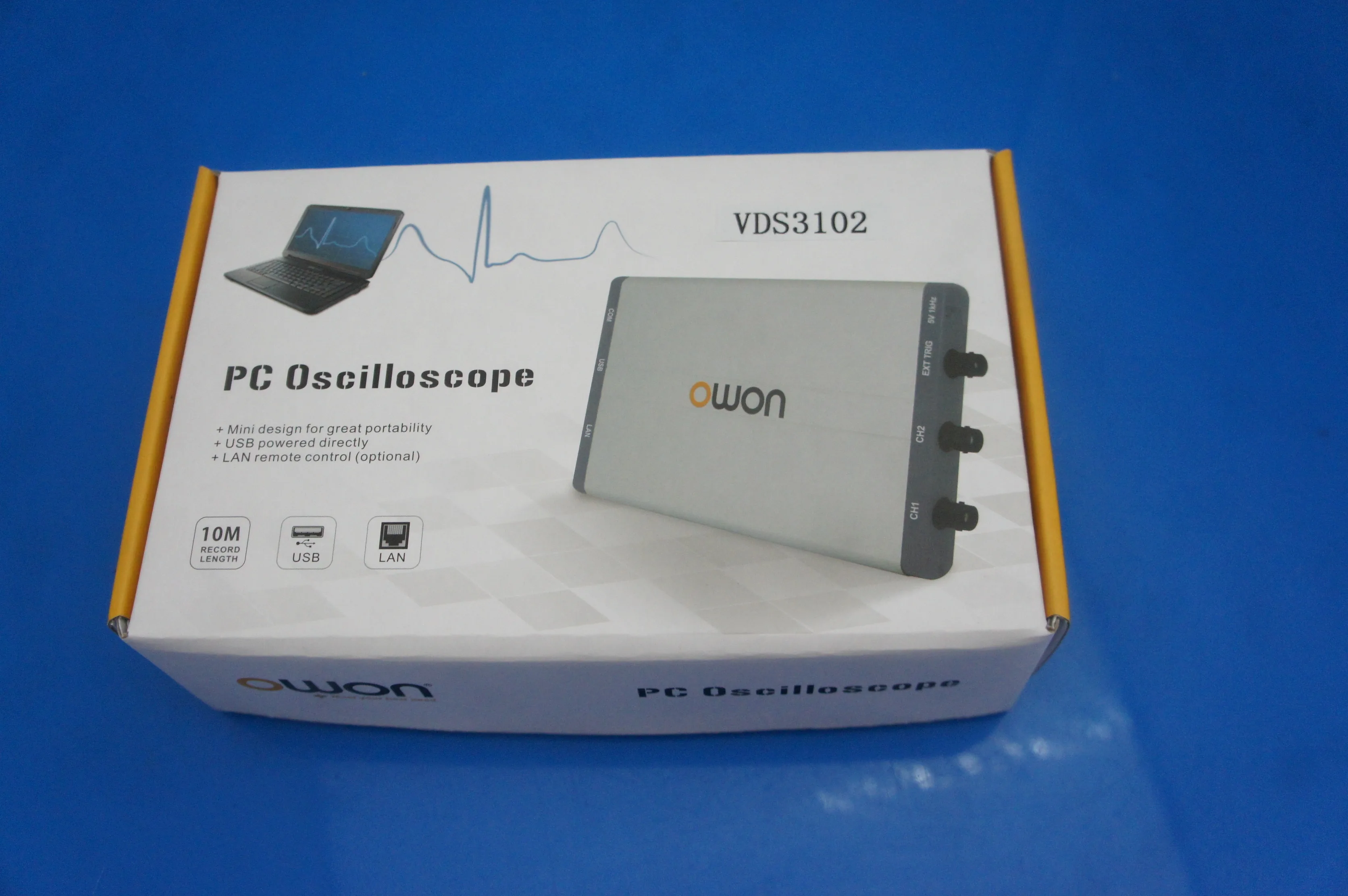 OWON VDS3102 100MHz 2+1 Channel USB PC Oscilloscope 1GS/s 10M Memory Depth FFT Trigger detail image 5