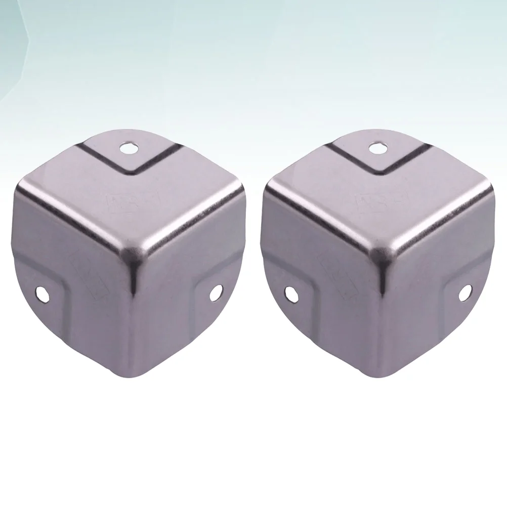 

4Pcs Stainless Steel Case Aluminum Case Corner Protector Corner Desk Corner Guard(7201A-40)