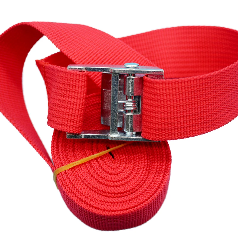 Cargo Straps Cargo Tie Down Strap Lashing Strap Tie Down Straps Luggage Strap 6M*25mm Red Tie Down Strap Strong Ratchet Belt Luggage Bag Cargo Lashing Metal Buckle 1m 2m 3m 4m 5m