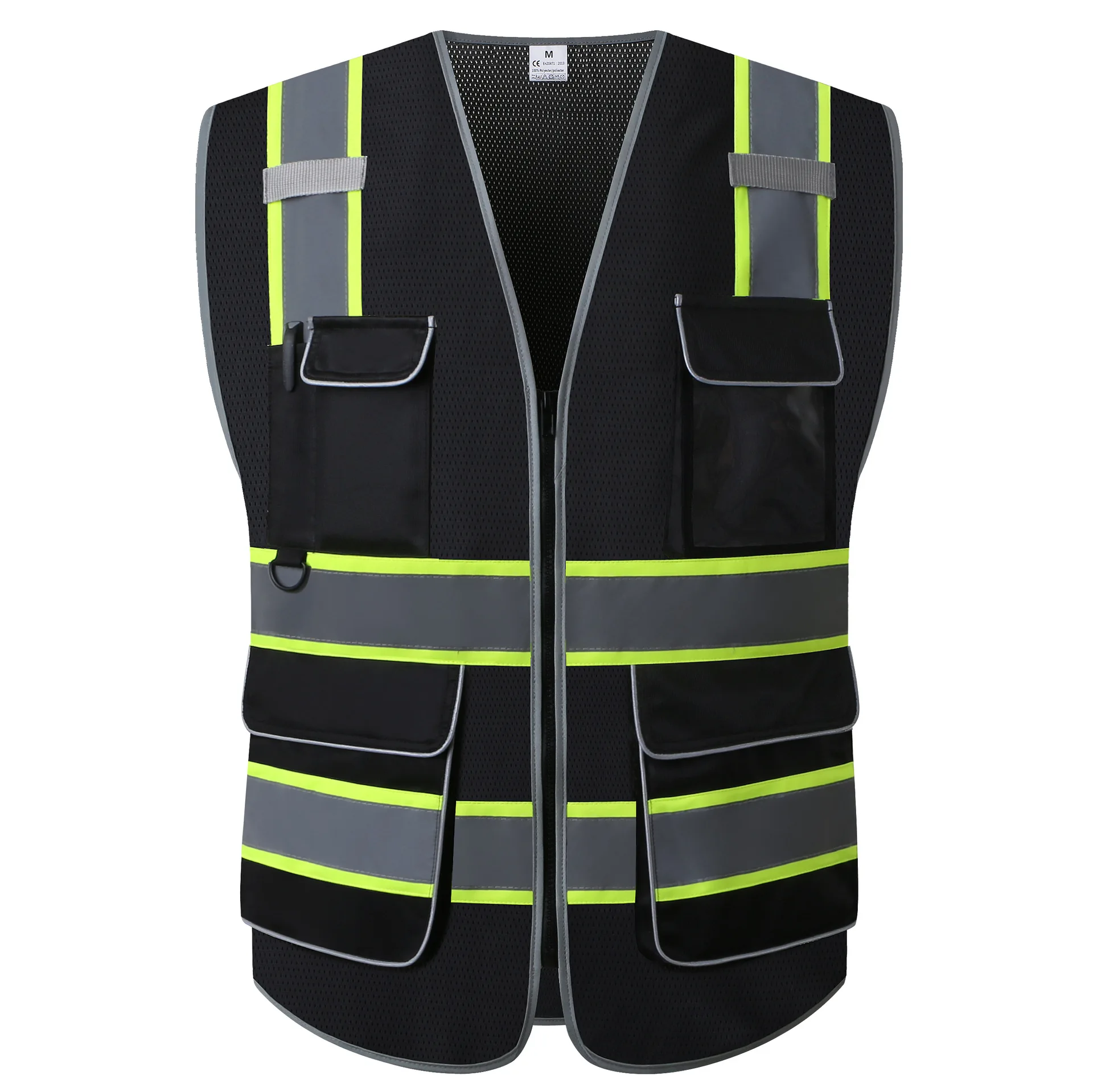 Reflective safety vest 360 degree visibility strips