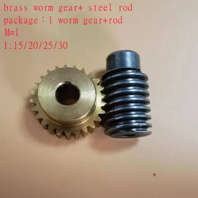 Engrenage à Vis Sans Fin 20:1 En Bronze - Haute Torsion, Longue Durée De Vie - Pour Robot Industriel, Remplace 4:1 - Installation Facile