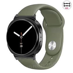 Premium Silicone Sport Band Strap - Universal Smartwatch Wristband Accessory - Watch 8 Classic (Olive - 22)