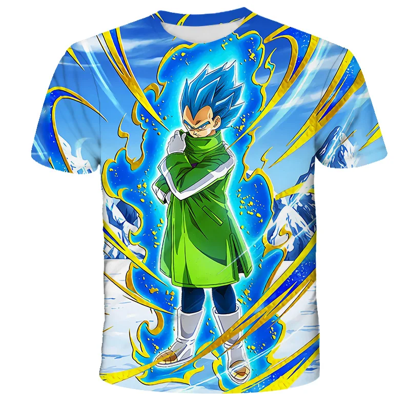 

New Children's 3D Printing T-shirt Cartoon Anime Role Playing T-shirt Girl Boy Short Sleeve Summer Top Children's Sportswear