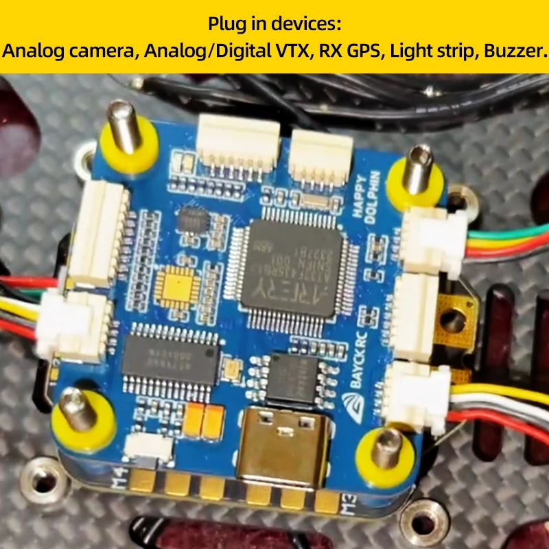 BAYCK DOLPHIN  Ʈѷ, RC FPV Ÿ ̽   BAYCKRC, FC ŸöƮ AT32, F435, 9V3A, 5V3A  BEC