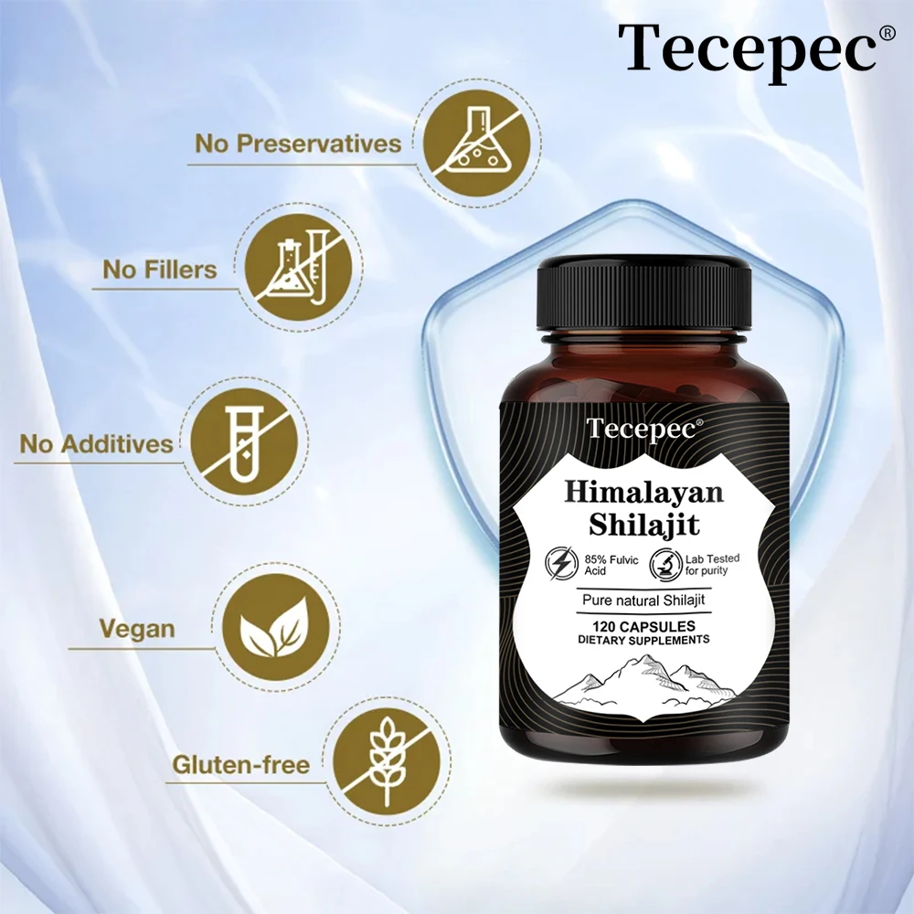 Natural Himalayan Shilajit Capsules for Energy and Health