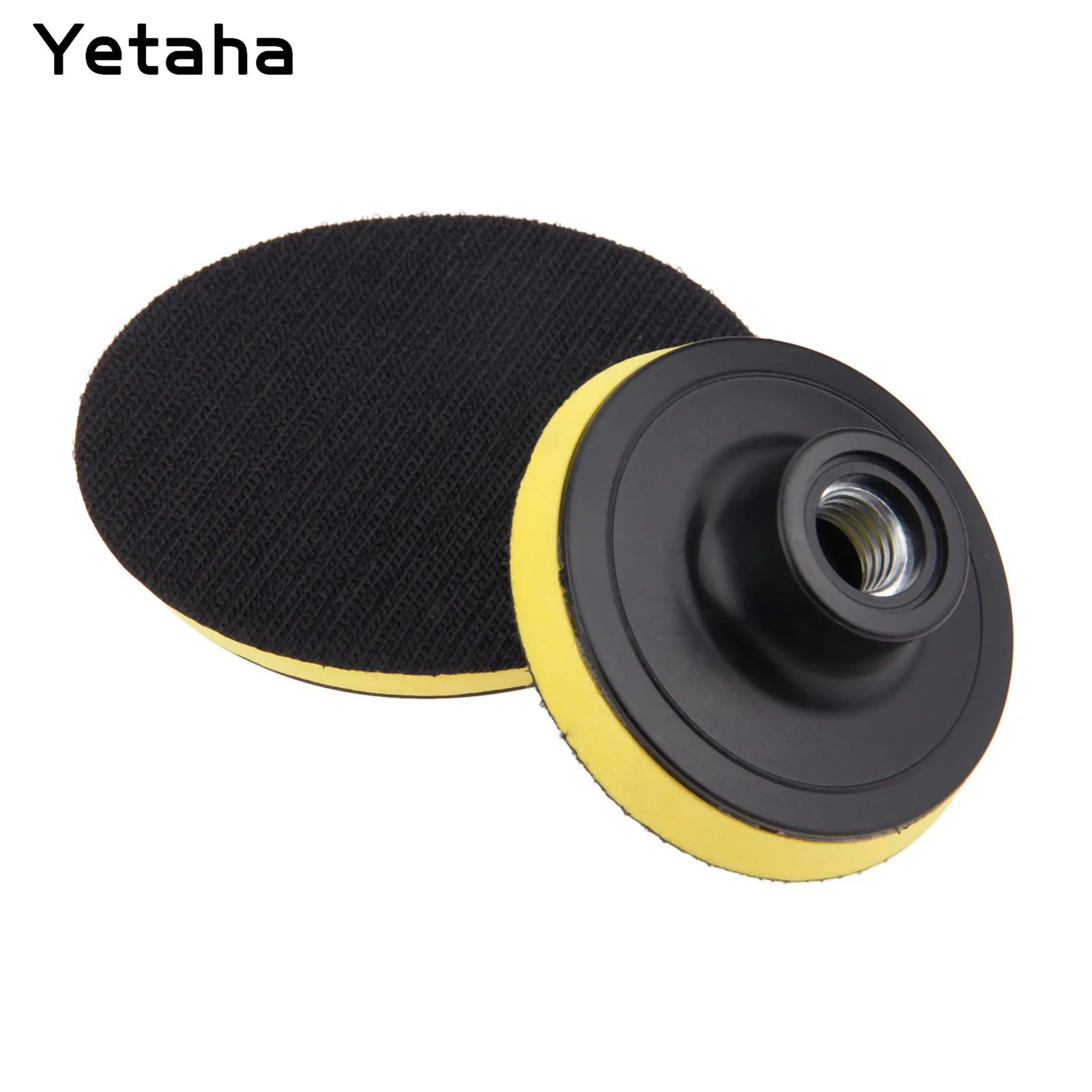 3/4/5/6 Inch M14 Car Polisher Bonnet Backing Plate Pad Hook & Loop Car Polishing Pad Wash Dia. 80 100 125 150mm 1Pc