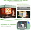 Bread Maker Machine with Dual Heaters, 17-in-1 Bread Machine With Die-Cast Ceramic Pan & Auto Fruit Dispenser, Full Stainless St 3