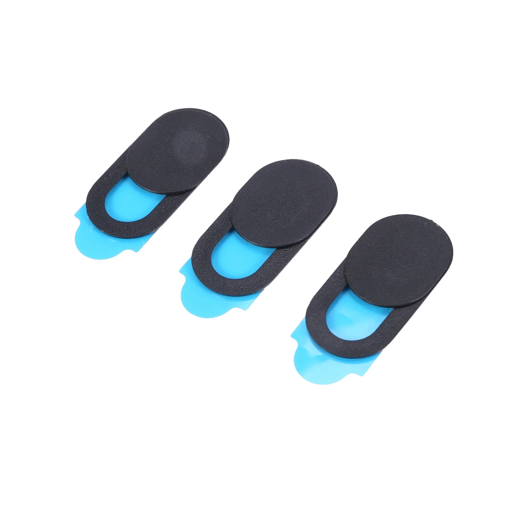 Net camcover 3pcs 플라스틱 카메라 쉴드 스티커 노트북 PC 태블릿 PC 모바일 안티 해커 엿보는 보호 개인 정보 보호 커버 블랙