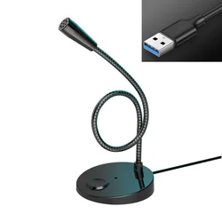 Enhanced Product Title:  
Dual - Connection Wired Desktop Microphone with Built - in Speaker for Computers and Laptops (USB)