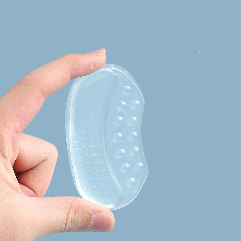 High heels silicone heel cushion half-size cushion heel post suitable for anti-friction foot anti-falling 2 pairs