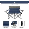 Camping 3-piece set, outdoor folding chairs, suitable for heavy-duty individuals with cup holders, can support up to 500 pounds 5