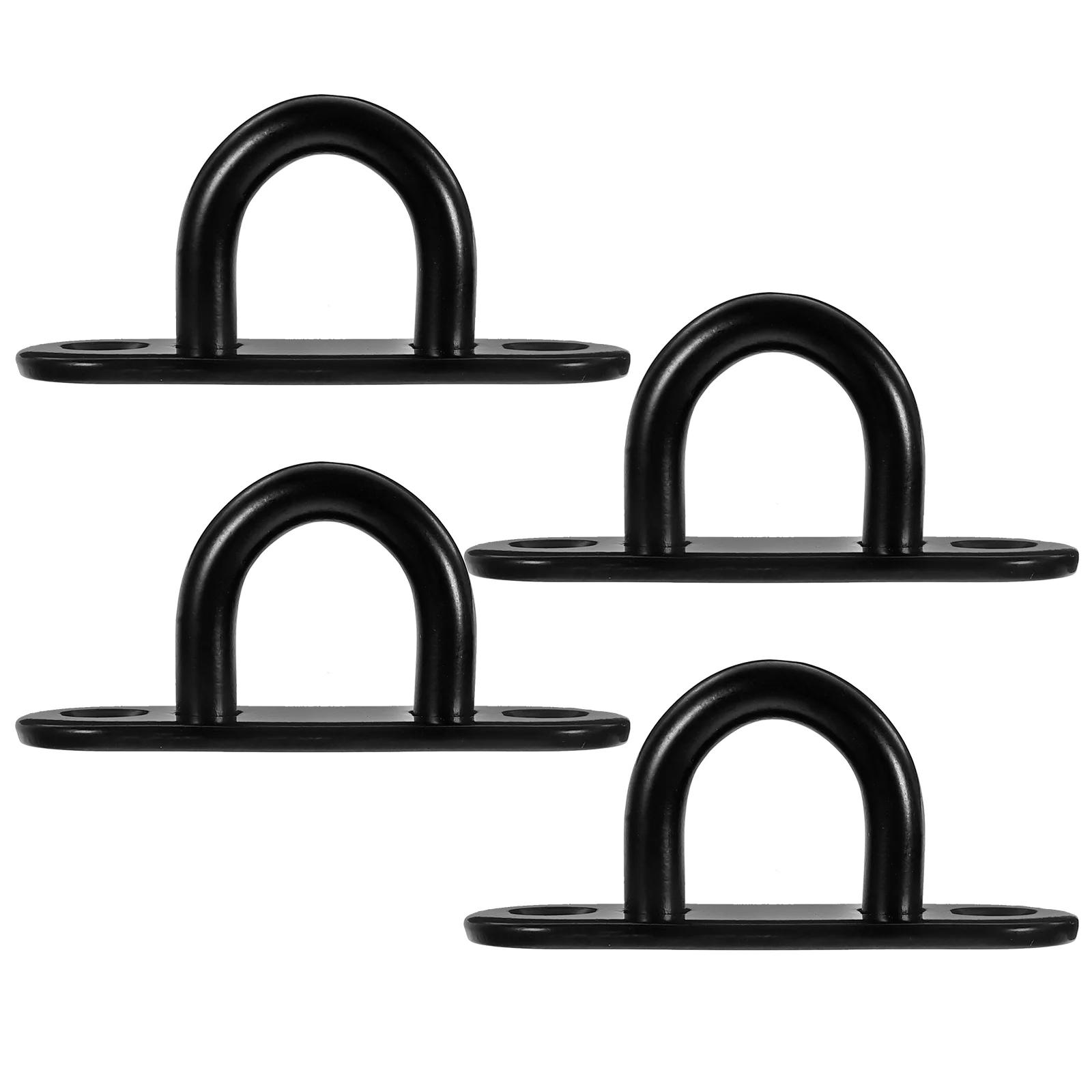 4 Pcs Roof Wall Ceiling Fixed Mounted Black Stainless Steel Heavy Duty