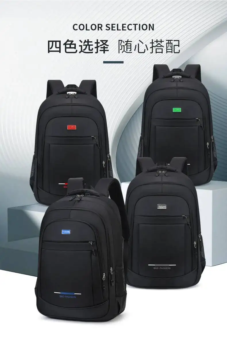 Textur Business Leichter College-Studenten-Reise-Pendler-Casual-College-Schultertaschen Mehrschichtiger Rucksack Herren-Rucksack – Detail 13
