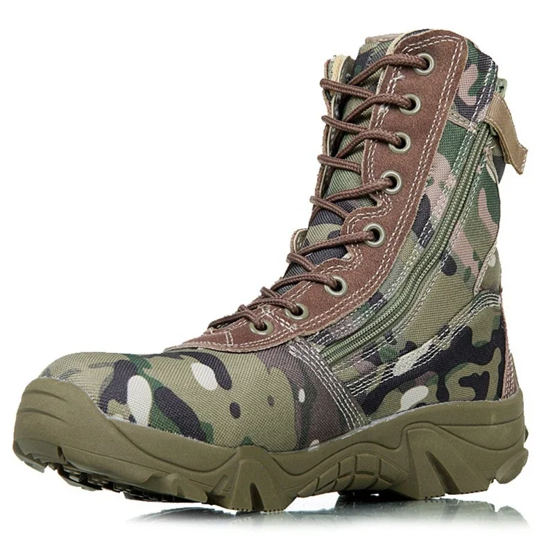 Tactical Military Combat Boots Men Genuine US Army Hunting Trekking Camping Mountaineering Winter Work Shoes Hiking Shoes hiking shoes combat boots