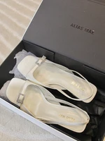 ALIAS MAE 2024 Summer New Silk Fine Heel with Diamond Buckle Women's Outdoor Street Photography Exquisite Versatile High Heels - Image 5
