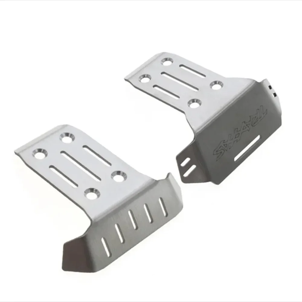 Pigrc 2Pcs Protezione Dell'Armatura Del Telaio Anteriore E Posteriore In Acciaio Inossidabile Per 1/8 Traxxas Sledge Rc Car Upgrade Parts Accessori