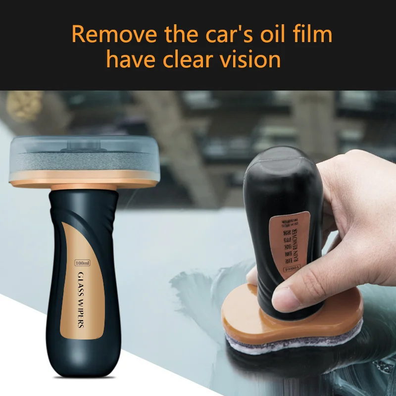Car Glass Oil Film Remover Cleaner Car Cleaning Wash Windshield Cleaner Oil Removal Film Removal Stains Cleaning Supplies