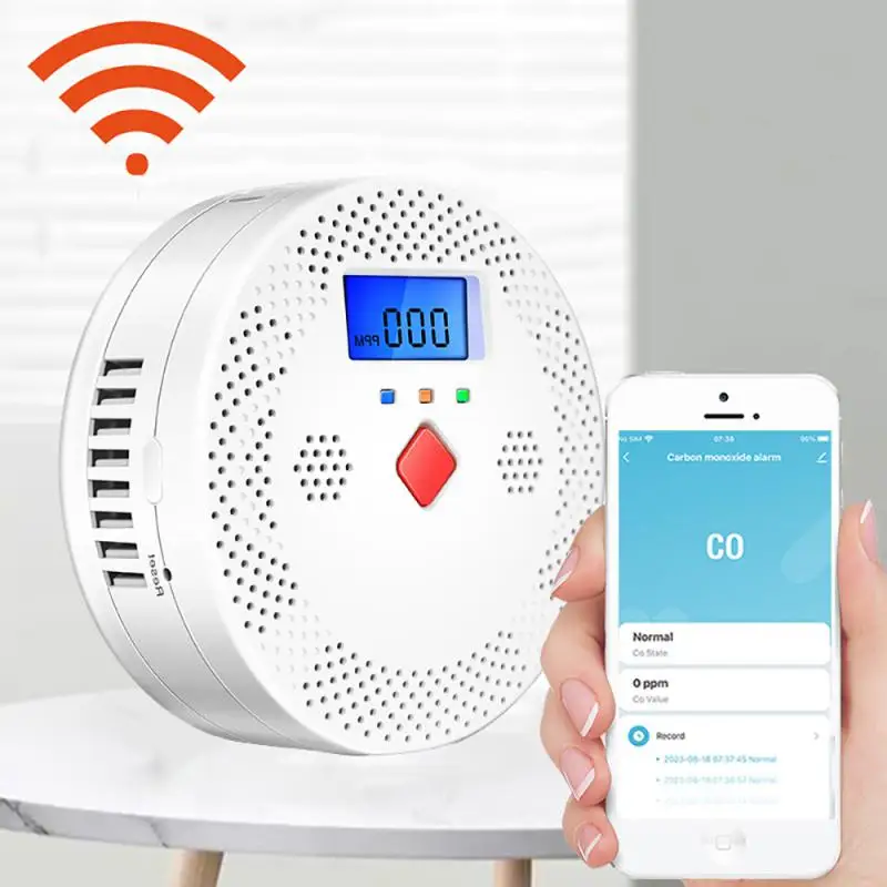 

Детектор дыма с Wi-Fi, удобный быстродействующий детектор дыма для умного дома