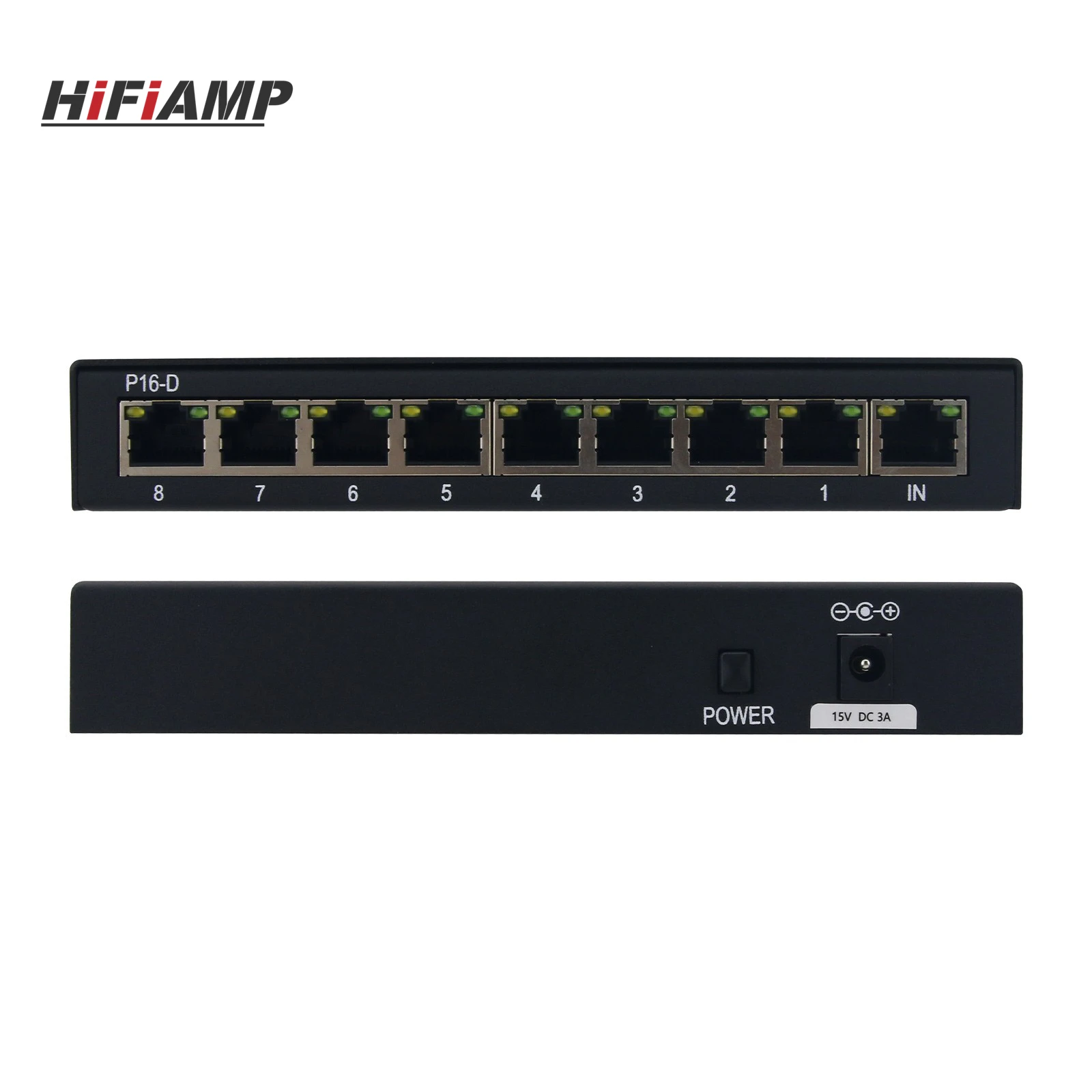 HiFiAMP P16D 16채널 디지털 분배 모듈 개인 모니터링 시스템용 24비트 디지털 분배기