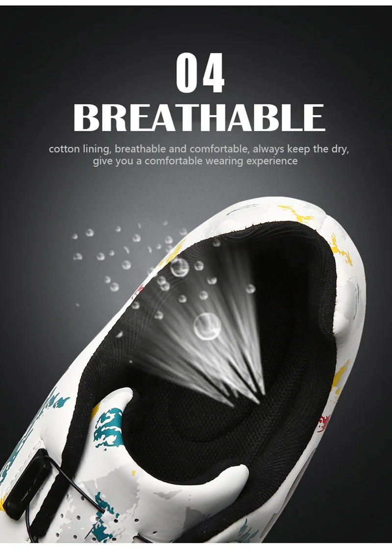 Chaussures de vélo de route unisexes, lumineuses, chaussures de