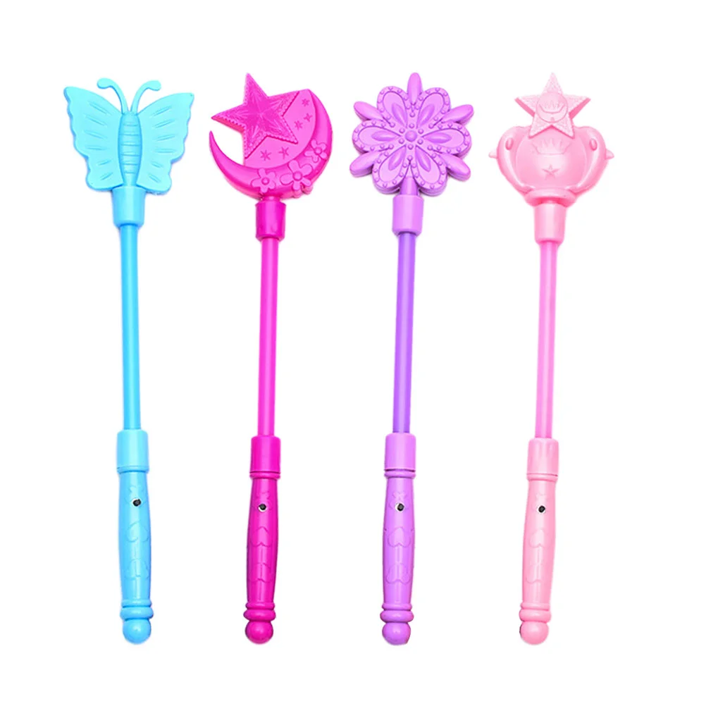 

4 Pcs Decorative Glowing Stick Toy Children Fairy Wands Toy Fairy Wand Toy