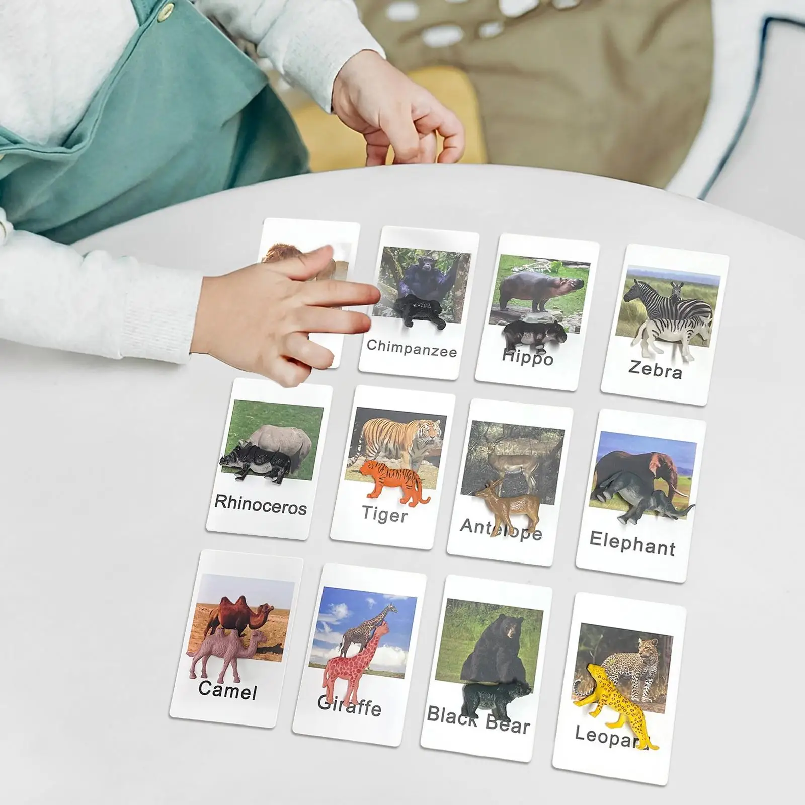 

12x Animal Matching Game Playset Matching Puzzle Game Gifts Toddlers Unisex