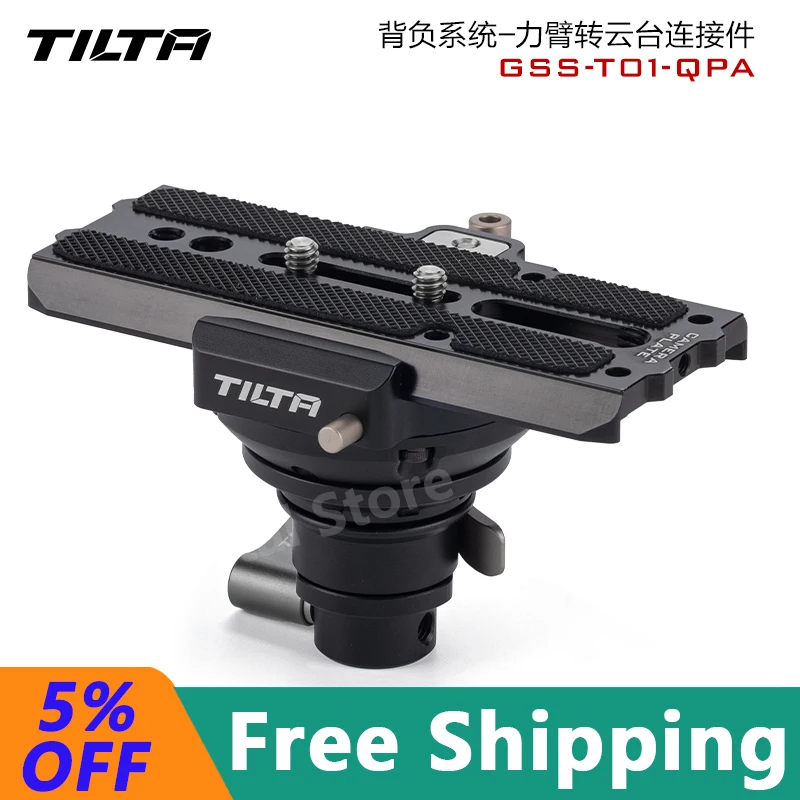 Tilta Gss-T03 Float Dual Handle Support System Adattatore Per Piastra A Sgancio Rapido Manfrotto Per Dji Ronin 4D Rs3 Pro