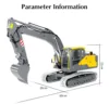 EC160E 1/14 RC Toy Electric Excavator Double E Remote Control Digger RTR Full Alloy Metal Engineering Vehicle Lights TH23137 6